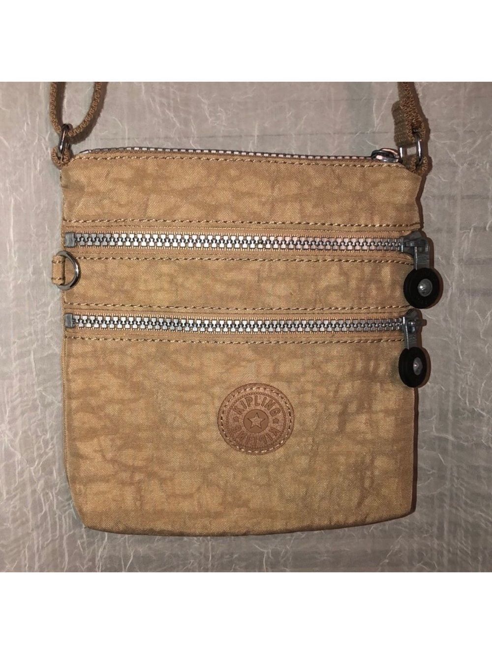 Kipling Tan Mini Cross Body Bag Purse
